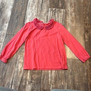 Mini Boden Collared Long Sleeve Girls shirt 5-6